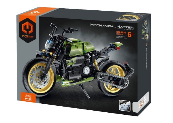 Stavebnice iM.MASTER motorka plast 572 dílků v krabici 31x23x7cm